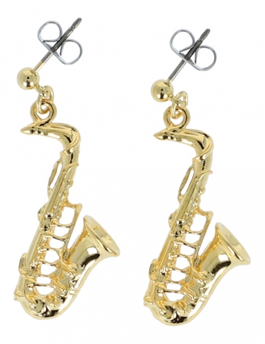Saxophon-Ohrhnger, versilbert oder vergoldet