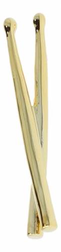 vergoldeter Drumsticks-Pin, Stick, Schlgel 